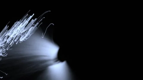 Abstract Color Shift Light Trails. Futuristic Video Stock Footage 304475362