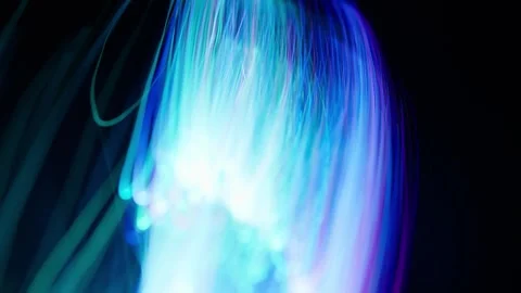 Abstract Color Shift Light Trails. Futuristic Video Stock Footage 304559958