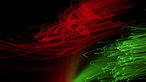Abstract Color Shift Light Trails. Futuristic Video Stock Footage 304559959