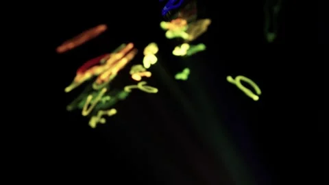 Abstract Color Shift Light Trails. Futuristic Video Stock Footage 304560175