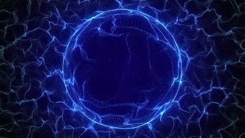 Abstract color sphere with connecting dots. Wireframe technology sphere Stock Footage 275208906