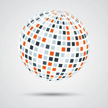 Abstract color sphere Illustrazione stock