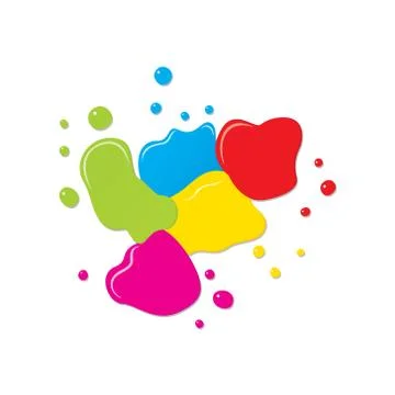 Abstract color splash background Stock Illustration