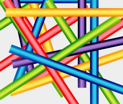 Abstract color straight lines vector background Stock Illustration