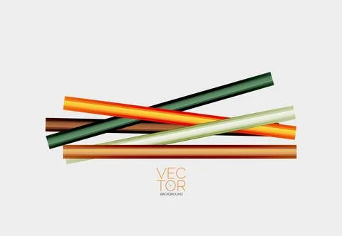 Abstract color straight lines vector background Stock Illustration