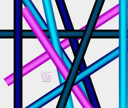 Abstract color straight lines vector background 스톡 일러스트