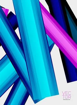 Abstract color straight lines vector background Stock Illustration