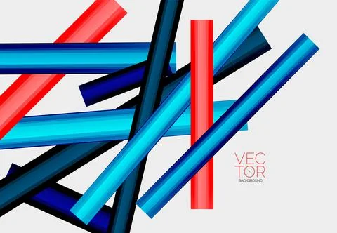 Abstract color straight lines vector background Stock Illustration