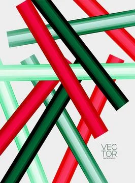 Abstract color straight lines vector background Stock Illustration