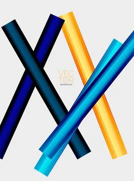 Abstract color straight lines vector background Stock Illustration