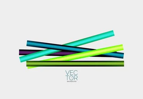 Abstract color straight lines vector background Stock Illustration
