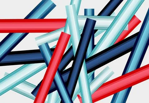 Abstract color straight lines vector background Stock Illustration