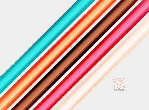 Abstract color straight lines vector background Stock Illustration