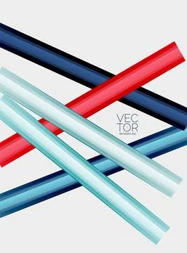 Abstract color straight lines vector background Stock Illustration
