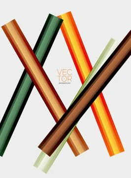 Abstract color straight lines vector background Stock Illustration