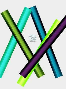 Abstract color straight lines vector background 스톡 일러스트