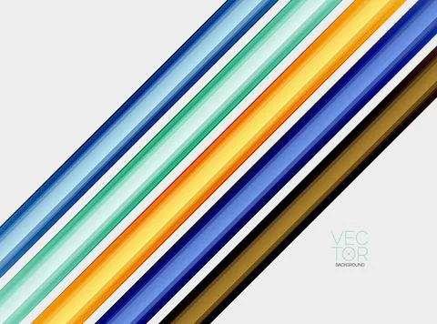 Abstract color straight lines vector background Stock Illustration