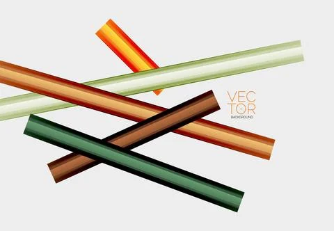 Abstract color straight lines vector background Stock Illustration