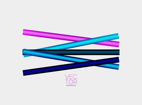 Abstract color straight lines vector background Stock Illustration