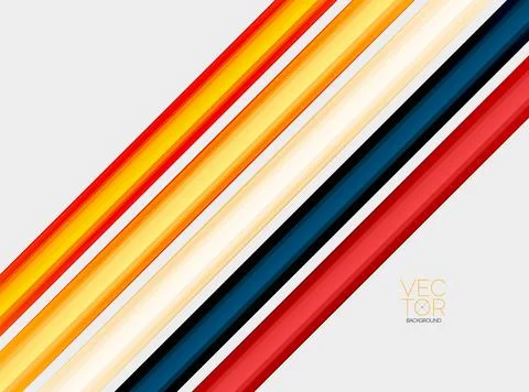 Abstract color straight lines vector background Stock Illustration