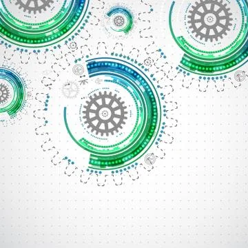 Abstract color technology background Stock Illustration