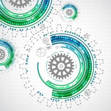 Abstract color technology background Stockillustratie