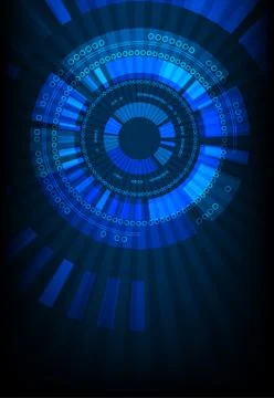 Abstract color technology background/computer technology business background Stock Illustration