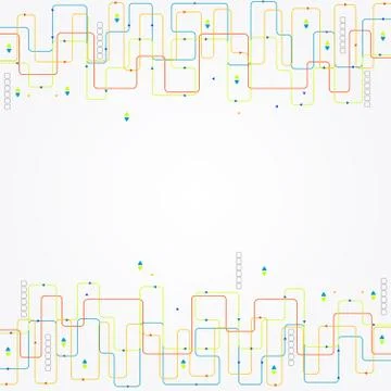 Abstract color technology background/computer technology business background Stock Illustration