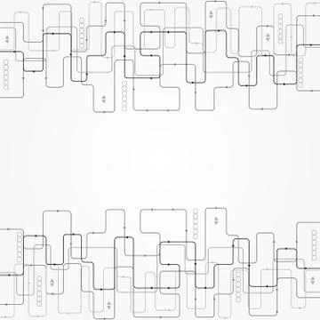 Abstract color technology background/computer technology business background Illustrazione stock