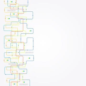 Abstract color technology background/computer technology business background Illustrazione stock