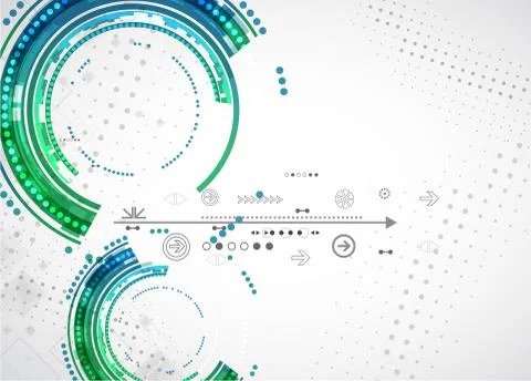 Abstract color technology background/computer technology business background Stock Illustration