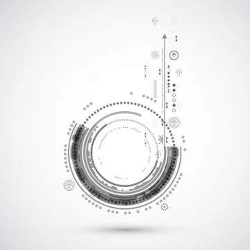 Abstract color technology background/computer technology business background Stock Illustration