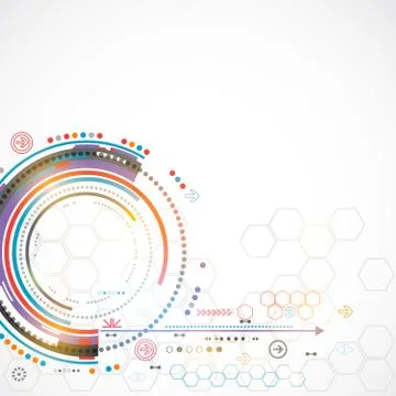 Abstract color technology background/computer technology business background Stock Illustration