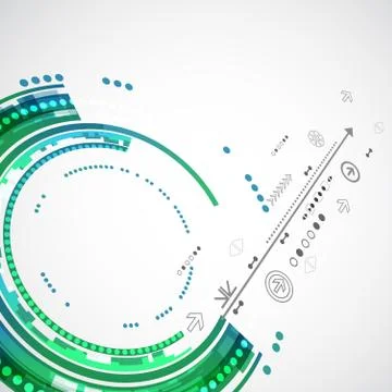 Abstract color technology background/computer technology business background Stock Illustration