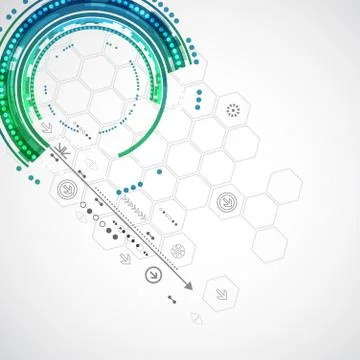Abstract color technology background/computer technology business background Stock Illustration