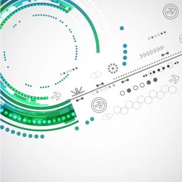 Abstract color technology background/computer technology business background Stock Illustration