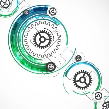 Abstract color technology computer technology business background. Illustrazione stock