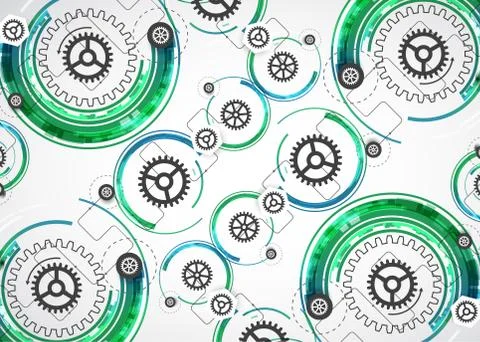 Abstract color technology computer technology business background. Illustrazione stock