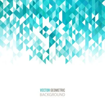 Abstract color triangles poster Illustrazione stock