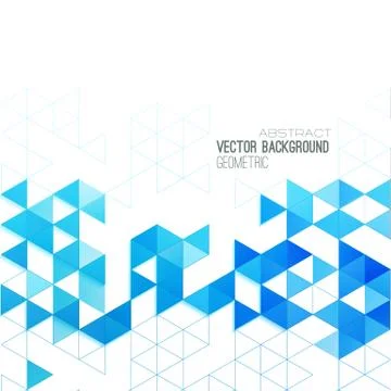Abstract color triangles poster Stock Illustration