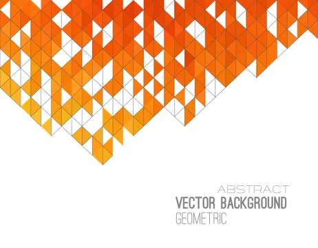 Abstract color triangles poster Stock Illustration