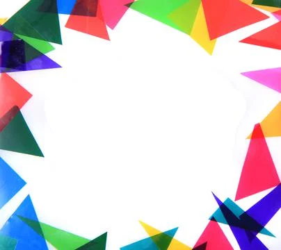 Abstract color triangles texture 스톡 사진