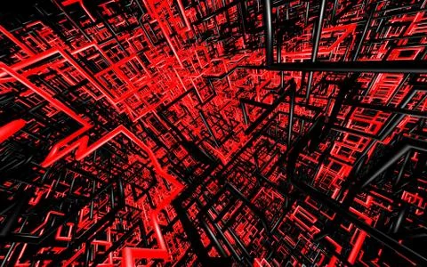 Abstract color tube like on solid background. Stock Illustration