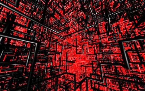 Abstract color tube like on solid background. Stock Illustration