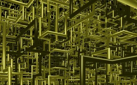 Abstract color tube like on solid background. Stock Illustration