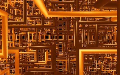 Abstract color tube like on solid background. Stock Illustration