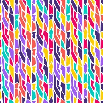 Abstract color vector seamless pattern for texture and packaging. Stock Illustration