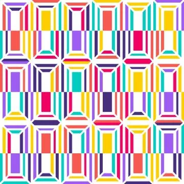 Abstract color vector seamless pattern for texture and packaging. Stock Illustration