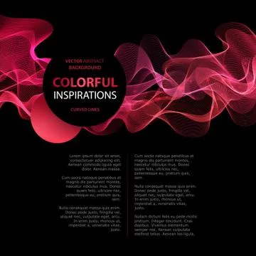 Abstract color wave design element Stock Illustration