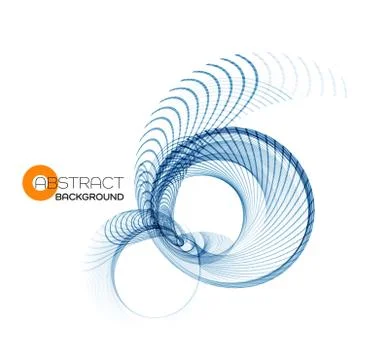 Abstract color wave design element Stock Illustration